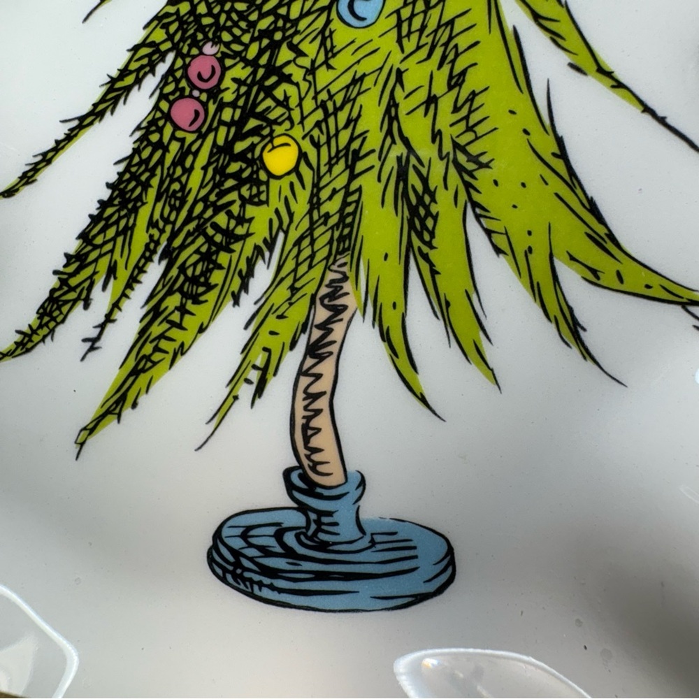 How The Grinch Stole Christmas Who Ville Christmas Tree Trinket Catch All Tray - Picture 8 of 12